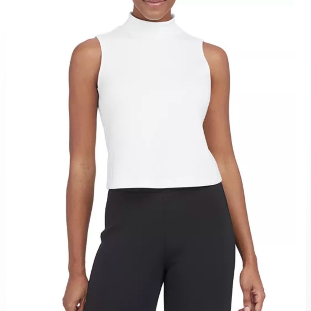 SPANX | AirEssentials mock neck sleeveless top powder Air Essentials